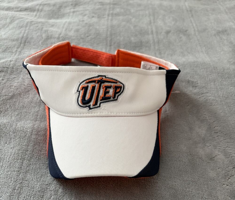 Vintage UTEP Miners Adidas Dri-Fit Visor Unisex Navy New